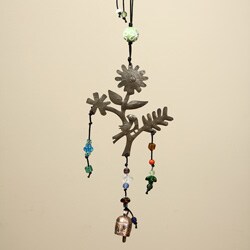 Iron Springtime Hanging Bird Bell (India)