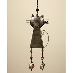 'Cat and a Flower' Hanging Chime (India)