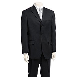 Antonio Treviso Men's Pinstriped 3-button Wool Suit