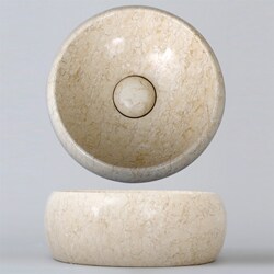 Geyser Galala Beige Marble Stone Vanity Sink