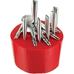 Five Finger Fillet Red Steak Knife Holder designed by Raffaele Iannello