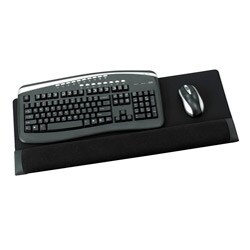 Safco Remedease Black Combination Wrist Rest (Case of 12) 