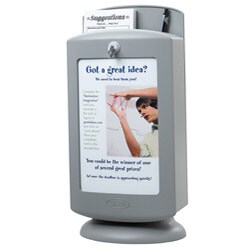 Safco Grey Customizable Suggestion Box