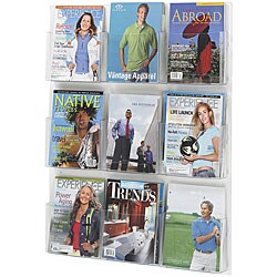 Safco Clear2c Nine-magazine Display Rack