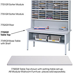 Safco Grey Sorting Table Top