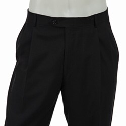 Palm Beach Pleated Navy Wool Dress Trousers