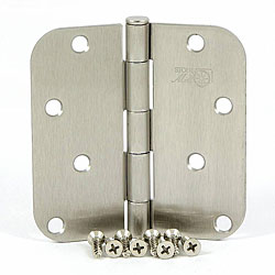 Stone Mill Satin Nickel 4-inch Door Hinge (Set of 2)