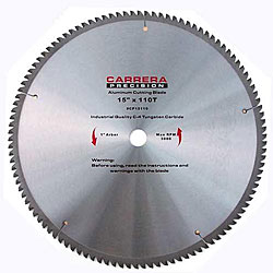 Carrera Precision 15-inch 110 T Carbide Tipped Circular Saw Blade