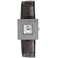 Corum Women's Sevigne Mother of Pearl Dial Black Strap Watch