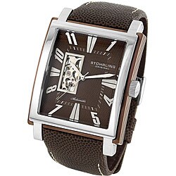 Stuhrling Original Men's 'Metropolitan' Brown Dial Automatic Watch