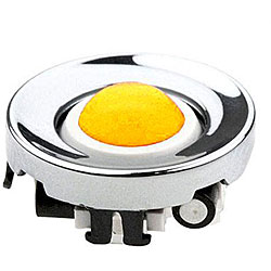 Blackberry Yellow Trackball/ Chrome Ring Replacement