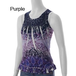 Mineral Brand Junior's Sublimation Print Tank Top