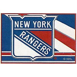 NHL New York Rangers Blue/ Red/ White Rug (1'6 x 2'4)