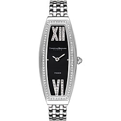 Christian Bernard Women's Stainless Steel Cubic Zirconia Watch