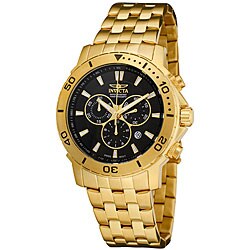 Invicta Men's Pro Diver 18k Goldplated Chronograph Watch