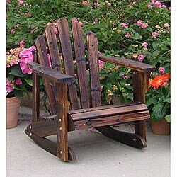 Westport Kids' Burnt Brown Cedar Adirondack Rocker