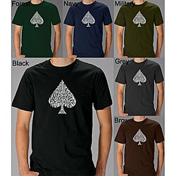 Los Angeles Pop Art Men's Spade Poker T-shirt