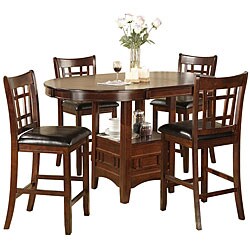 Jacksonville Wood 5-piece Counter-height Dinette Set
