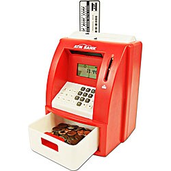 Red ATM Toy Bank With ATM Card