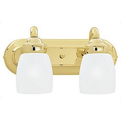 Rhumba 2-light Polished Brass Vanity Fixture