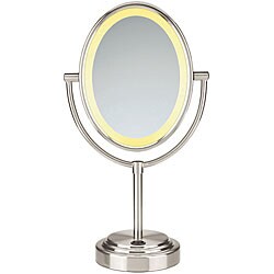 Conair Oval Double-sided 1x-7x Illuminated Mirror