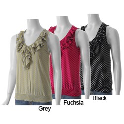 Happie Junior's Smocked Sleeveless Ruffle Top