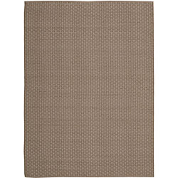 Hand-tufted Great Outdoor Brown Wool Rug (5'6 x 7'5)
