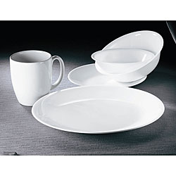 Corelle 'Winter Frost White' 30-piece Vitrelle Dinnerware Set
