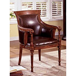 Antique Oak Accent Chair