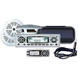 Pyle KTMR16SPCW In-cash Marine CD/MP3 Player and Speaker System
