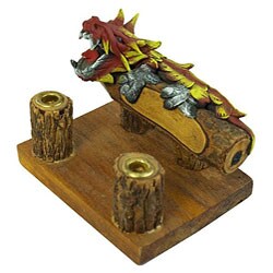Dragon Carving Pen and Business Card Holder (Thailand)