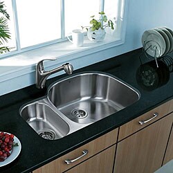 Vigo Undermount Stainless Steel Double-basin Kitchen Sink and Faucet