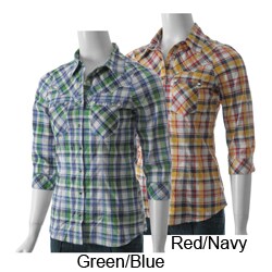 Ci Sono by Adi Junior's Plaid Button-front Shirt