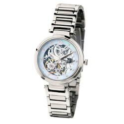 Kenneth Cole Women's Mother of Pearl Skeleton Dial Automatic Watch