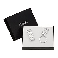 Colibri Men's Silvertone Keyring and Money Clip Gift Set