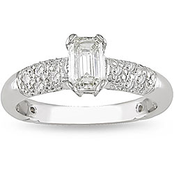 18k White Gold 1ct TDW Diamond Engagement Ring (H-I, VS1-SI2)