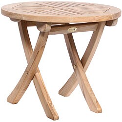 Teak Round Side Table