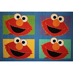Sesame Street Elmo Rug (4'3 x 6'6)