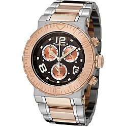 Invicta Men's 'Reserve' Two-tone Steel Black Dial Watch