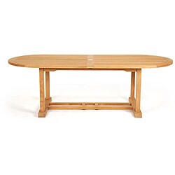 Teak 94-inch Oval Patio Table