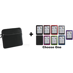 Apple iPad Black Sleeve Pouch/ Silicone Skin Case Combo Set