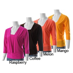 S Max by Adi Designs Women's Solid Top Set