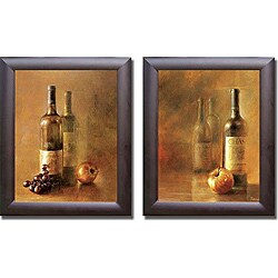 Fletcher Crossman 'Sunset Wine I & II' 2-piece Framed Art Set