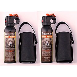 Advanced Products 10.2-oz Assault Bear Deterrent and Holsters (Pack of 2)