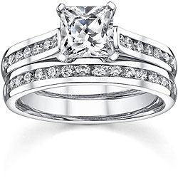 18k White Gold 1 2/5ct TDW Diamond Bridal Ring Set (H-I, SI1-SI3)