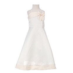 Sophias Style Girl's Ivory Full-length Dress