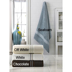Embroidered Double Line Design Egyptian Cotton 6-piece Towel Set