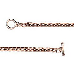 Antiqued Coppertone 7.25-inch Link Charm Bracelets (Pack of 2)