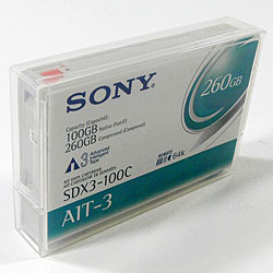 Sony AIT-3 100-260 GB 230M Data Tape (Refurbished)
