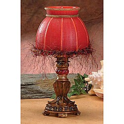Red Fringe Candle Lamps (Set of 6)